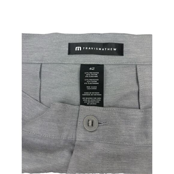 NWT! Gray TravisMathew Shorts Mens 42 Adirondack Golf Stretch Performance Casual - Picture 2 of 7